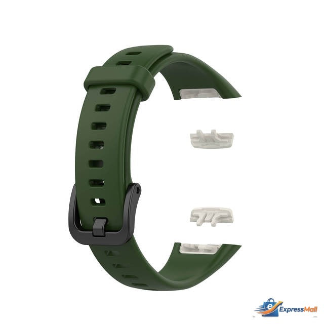 Huawei Honor Band 6 SmartWatch Sport Silicone Watchband Wristband Strap Bracelet Band - Dark Green